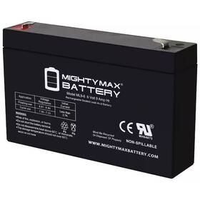 Mighty Max Battery 711181857368 6-volt 9 Ah F2 Terminal Rechargeable For Emergency Lighting Backup Po