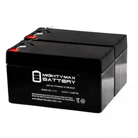 Mighty Max Battery 744110327137 12-volt 1.3ah Replacement For Portalac Pe12-volt1.2 - 2 Pack