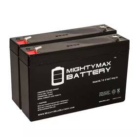 Mighty Max Battery 744110607253 6v 7ah Sla Replacement Compatible With Sigmastek Sp6-7 - 2 Pack