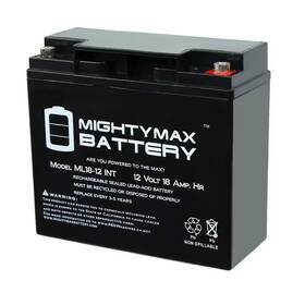 Mighty Max Battery 744759117137 12-volt 18 Ah Rechargeable Sealed Lead Acid Sla Internal Thread