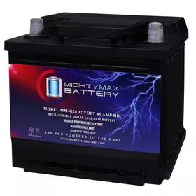 Mighty Max Battery 744759730121 Mm-g26 Start And Stop Car Bci Group 26 12-volt 45ah 80rc 540 Cca Rechargeable