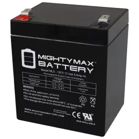 Ml5-12f2 Mighty Max Battery 744759816290 - 12-volt 5 Ah F2 Terminal Rechargeable Sla Agm Ml5-12f2 Mighty Max Battery 744759816290 - 12-volt 5 Ah F2 Terminal Rechargeable Sla Agm