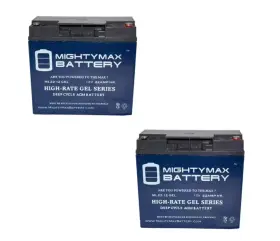 Max3935104 Mighty Max Battery 12v 22ah Gel Replacement Kung Long Wp22-12ne - 2 Pack