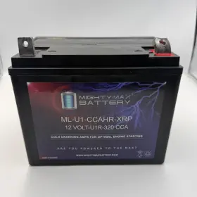 Ml-u1-ccahr-xrp Mighty Max Battery Ml-u1r-ccahr -12 Volt 320 Cca Nut And Bolt Nb Terminal Read Description