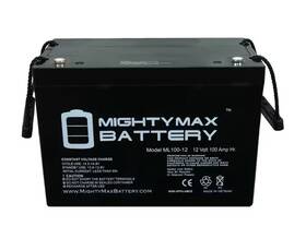 Mighty Max Battery Ml100-1243 12v 100ah For Renogy Pv Solar Panels