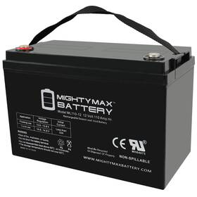 Mighty Max Battery Ml110-12-3 12v 110ah Agm Int Compatible With Universal Ub121100-z1
