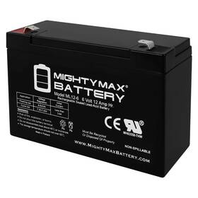 Mighty Max Battery Ml12-6f300906 6v 12ah F2 Replacement For Jolt Jp6110