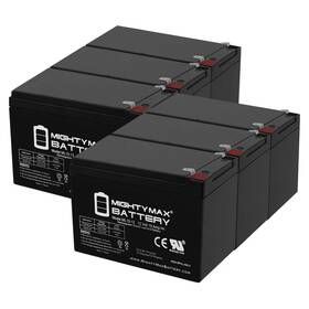 Mighty Max Battery Ml15-12mp67012818564 12v 15ah F2 Replaces Peg Perego Ride On Toy - 6 Pack