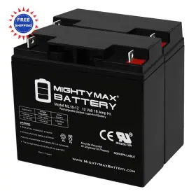 Ml18-12mp2969736 Mighty Max Battery Ml18 12 Volt 18 Ah Sla Pack Of 2 Ml18-12mp2969736 Mighty Max Battery Ml18 12 Volt 18 Ah Sla Pack Of 2