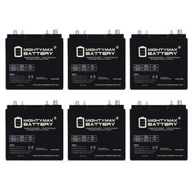 Mighty Max Battery Ml210-6gc2mp6116 6v 210ah Dual Terminal Replaces Western Golf Patriot - 6 Pack
