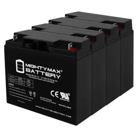 Ml22-12mp41125108459 Mighty Max Battery 12v 22ah Sla Replaces Bat Caddy X4 Classic Golf - 4 Pack