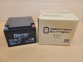 Ml26-123 Mighty Max Battery Ml26-12 12v 26ah Read Description Ml26-123 Mighty Max Battery Ml26-12 12v 26ah Read Description