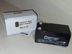 Mighty Max Battery Ml3-127 New With Box Ml3-12 12v 3.4 Amp Rechargeable Replacement