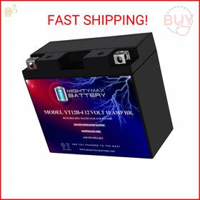 Mighty Max Battery Ml3-1291875 Yt12b-4 12v 10ah Sla Replacement For Atv Utv Pwc Powe