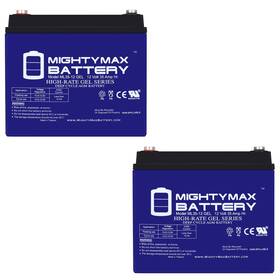 Mighty Max Battery Ml35-12gelmp278 12v 35ah Gel Replacement For Durdc12-35j - 2 Pack