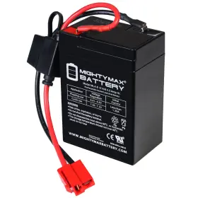 Ml4-62pn Mighty Max Battery Replacement For 6v Rideon Car 4.5ah Kit With 2 Pins Connector Ml4-62pn Mighty Max Battery Replacement For 6v Rideon Car 4.5ah Kit With 2 Pins Connector