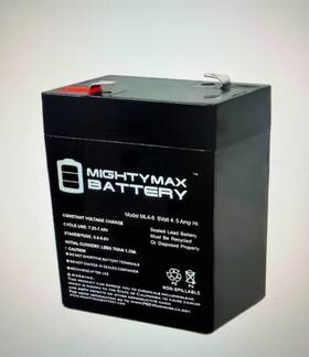 Mighty Max Battery Ml4-645103857 6v 4.5ah Sla Replacement For Hkbil 3fm4.5