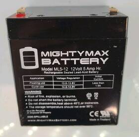 Mighty Max Battery Ml5-12131 Ml5-12 - 12v 5ah Electric Trailer Brakes Breakaway Kit Rechargeable B