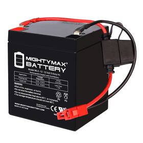 Mighty Max Battery Ml5-122pn Replacement For 12v Ride On Car 5ah Kit With 2 Pins Connector