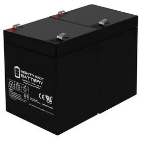 Mighty Max Battery Ml5-12mp2160713124993 12v 5ah Agm Replaces Aosom Ride On Truck Kids Car Pickup Toy - 2 Pack