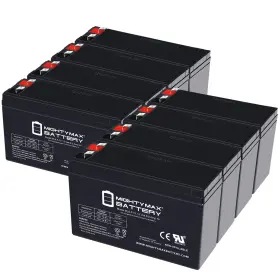 Ml6.5-12mp832 Mighty Max Battery 12v 6.5ah Agm F2 Terminal Replaces Fiamm 12fgh23slim - 8 Pack Ml6.5-12mp832 Mighty Max Battery 12v 6.5ah Agm F2 Terminal Replaces Fiamm 12fgh23slim - 8 Pack