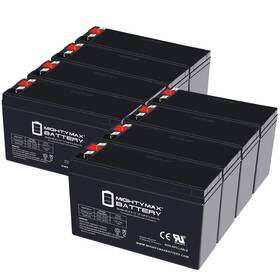 Mighty Max Battery Ml6.5-12mp845 12v 6.5ah Agm F2 Terminal Replaces Starlight Sa12-5b - 8 Pack