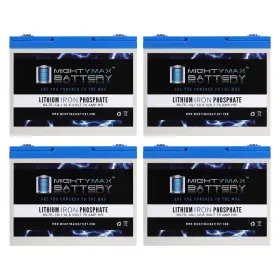Ml75-12limp4448 Mighty Max Battery 12v 75ah Lithium Compatible With Ibt Bt75-12 - 4 Pack