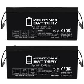 Mighty Max Battery Ml8dmp220 12v 250ah Sla Replaces Fiat Allis North America Fd-30 Crawler - 2pack