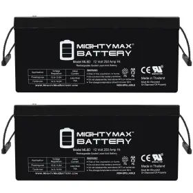 Ml8dmp27 Mighty Max Battery 12v 250ah Sla Replaces Mk 12 Volt 245 Ah - 2 Pack Ml8dmp27 Mighty Max Battery 12v 250ah Sla Replaces Mk 12 Volt 245 Ah - 2 Pack