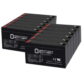 Ml9-6mp12292 Mighty Max Battery 6v 9ah Agm F2 Terminal Replaces Yuntong Yt-670 - 12 Pack Ml9-6mp12292 Mighty Max Battery 6v 9ah Agm F2 Terminal Replaces Yuntong Yt-670 - 12 Pack