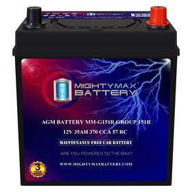 Mighty Max Battery Mm-g151r-7 Mm-g151r Grp 151r 12v 35ah Replaces Honda Insight Hybrid 1.3 Liter 10