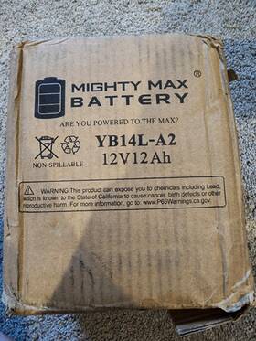Mighty Max Battery Yb14l-a293 Yb14l-a2 12v 12ah For Yamaha 650 Xs650 1975-1983