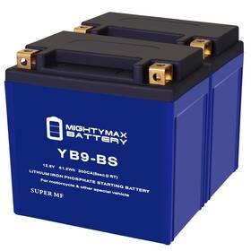 Mighty Max Battery Yb9-bslifepo4mp276 Yb9-bs Lithium Replaces Triumph 750 Bonneville Tiger 59-83 - 2 Pack
