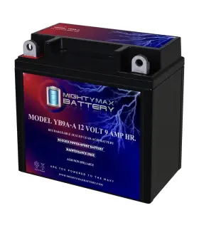 Yb9a-a68 Mighty Max Battery Yb9a-a 12v 9ah 130 Cca Replacement For Powerstar Pm9a-bs