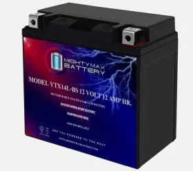Ytx14l-bs176 Mighty Max Battery Ytx14l-bs Replacement For Everstart Es-tx14l