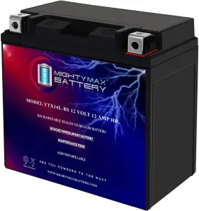 Ytx14l-bs179 Mighty Max Battery Ytx14l-bs Rechargeable Motorcycle New Ytx14l-bs179 Mighty Max Battery Ytx14l-bs Rechargeable Motorcycle New