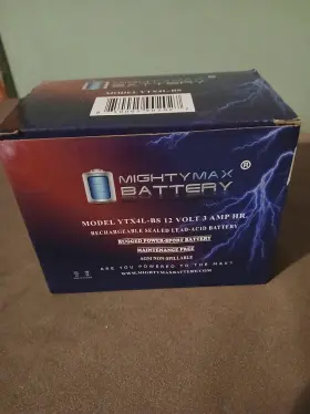 Ytx4l-bsmp6604 Mighty Max Battery Ytx4l-bs 12v 3 Amp Hour Nib Ytx4l-bsmp6604 Mighty Max Battery Ytx4l-bs 12v 3 Amp Hour Nib