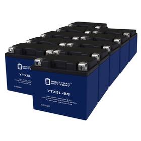 Mighty Max Battery Ytx5l-bslifepo4mp101121 Ytx5l-bslifepo4 Lithium Replaces Yamaha 50 50f 02-19 - 10 Pack