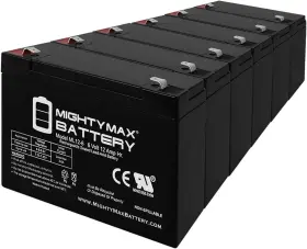 Ml12-6f2mp6286934 Mighty Max 6 Pack Battery 6v 12ah Sla For Lithonia Emergency Exit Light