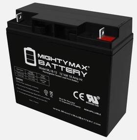 Mighty Max Ml18-1221122814 12v 18ah Sla Battery Replacement For Enduring 6fm17 6-fm-17