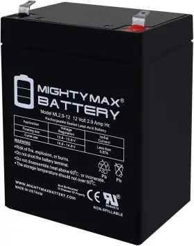 Dura12-2.9f Mighty Max Ml2.9-12104 12v 2.9ah F1 Sla Battery - Compatible W Duracell 2.9a