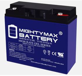 Mighty Max Ml22-12gel561 12v 22ah Gel Battery Replaces Snap-on Eejp500 Boosterpack Jumpstarter