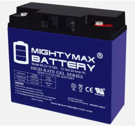 Ml22-12gel561 Mighty Max 12v 22ah Gel Battery Replaces Snap-on Eejp500 Boosterpack Jumpstarter