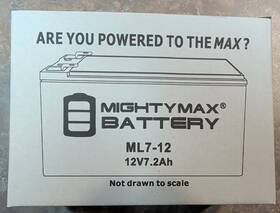 Mighty Max Ml7-12f283 12v 7.2 Ah F2 Replacement Battery For Apc Back-ups Pro 1300/1500