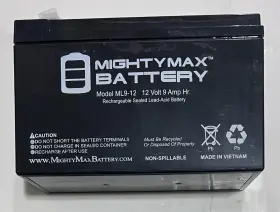Ml9-12238111114 Mighty Max Ml9-12 - 12v 9ah Replacement Battery For Apc Ups Systems Ml9-12238111114 Mighty Max Ml9-12 - 12v 9ah Replacement Battery For Apc Ups Systems