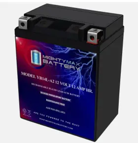 Yb14l-a2307 Mighty Max Yb14l-a2 12v 12ah Replacement Battery For Arctic Cat Atv300 4x4 98-05
