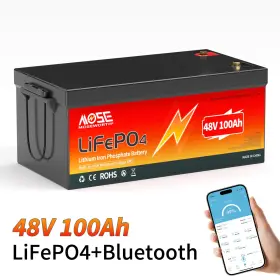 Mx48100-200 Moseworth 48v 100ah Lifepo4 Bluetooth Lithium Battery 200a Smart Bms Solar Trolling Motor