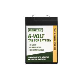 Moultrie Mfa-15120 6 Volt Tab Top Battery - Designed For Pro Hunter 3 Series Black