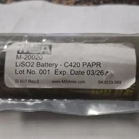 M-20020 Msa Liso2 D Size Battery Non-rechargeable Expiration 03/26 M-20020 Msa Liso2 D Size Battery Non-rechargeable Expiration 03/26