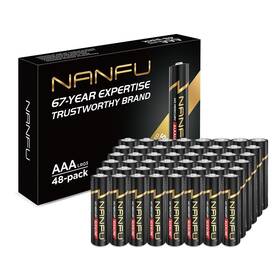 Nanfu Hu-xi-78 High Performance Aaa Alkaline Batteries 48 Count Long Lasting For Household D